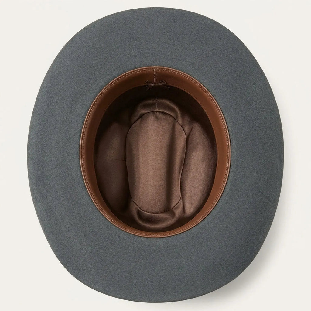 Unisex Grey Wool Felt Cowboy Hat for Western Outdoor Style