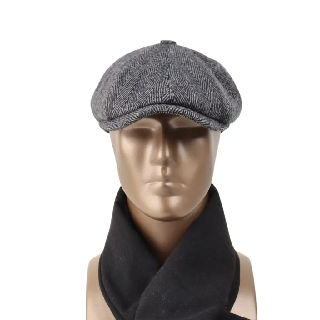 Peaky Blinders Hats,Handmade Wool Newsboy Cap: Vintage Style Gatsby Hat