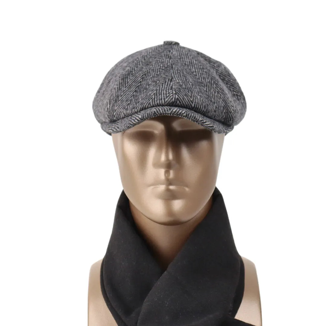 Peaky Blinders Hats,Handmade Wool Newsboy Cap: Vintage Style Gatsby Hat