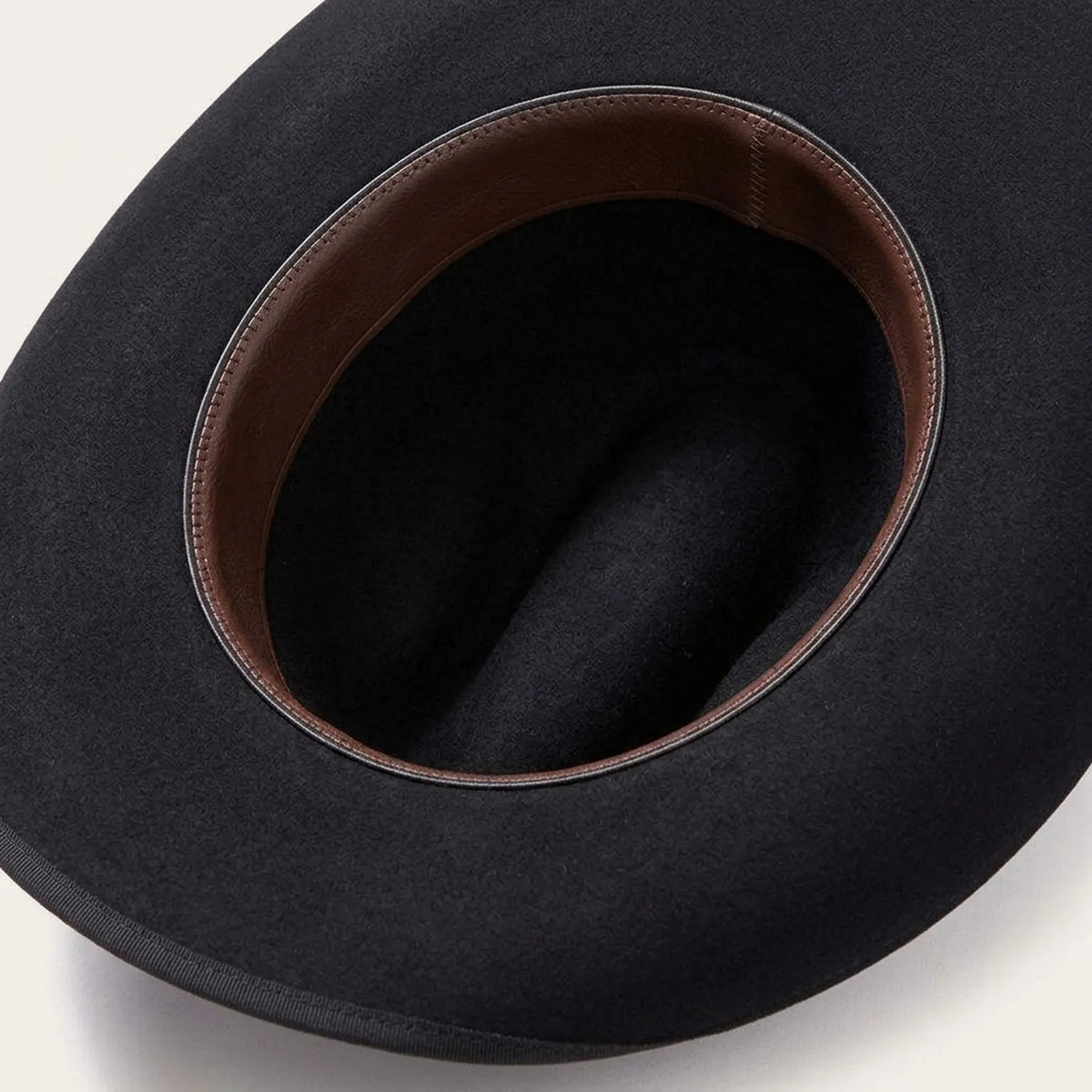 Black Wool Felt Cowboy Hat with Silver Pin Side Detail