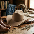 Western Wool Felt Hat with Leather Band for Everyday Ranch Style