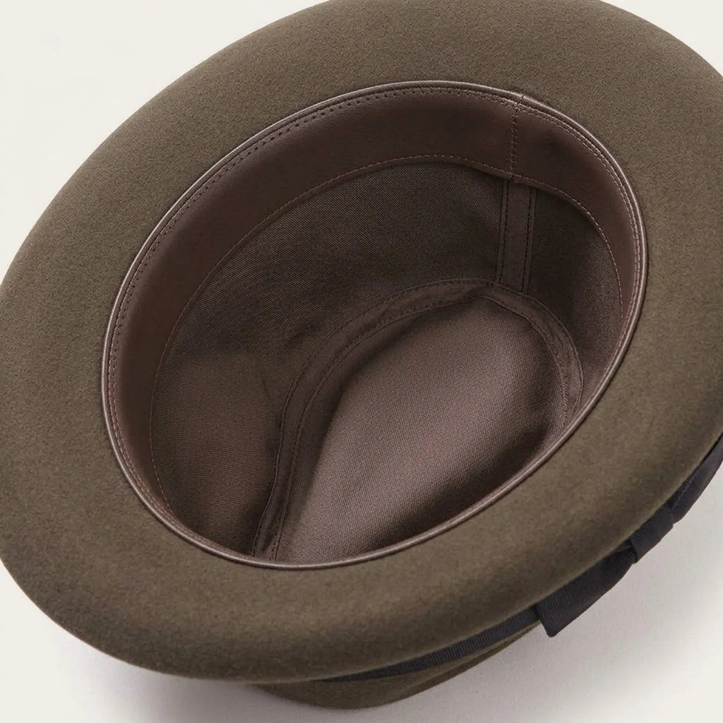 Unisex Wool Felt Fedora Hat with Classic Ribbon Band