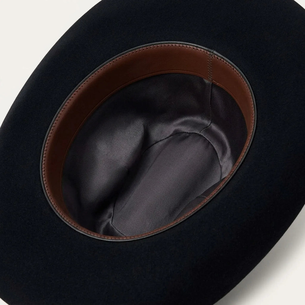 Black Felt Cowboy Hat with Studded Band - Western Style