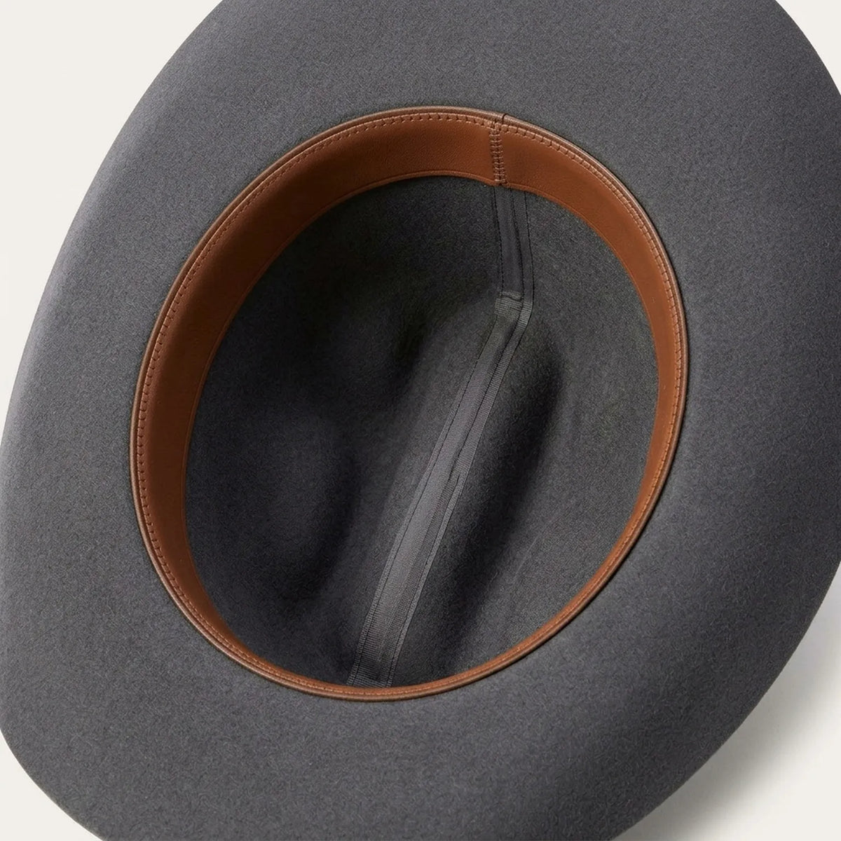 Charcoal Wool Felt Cowboy Hat with Matching Band Concho