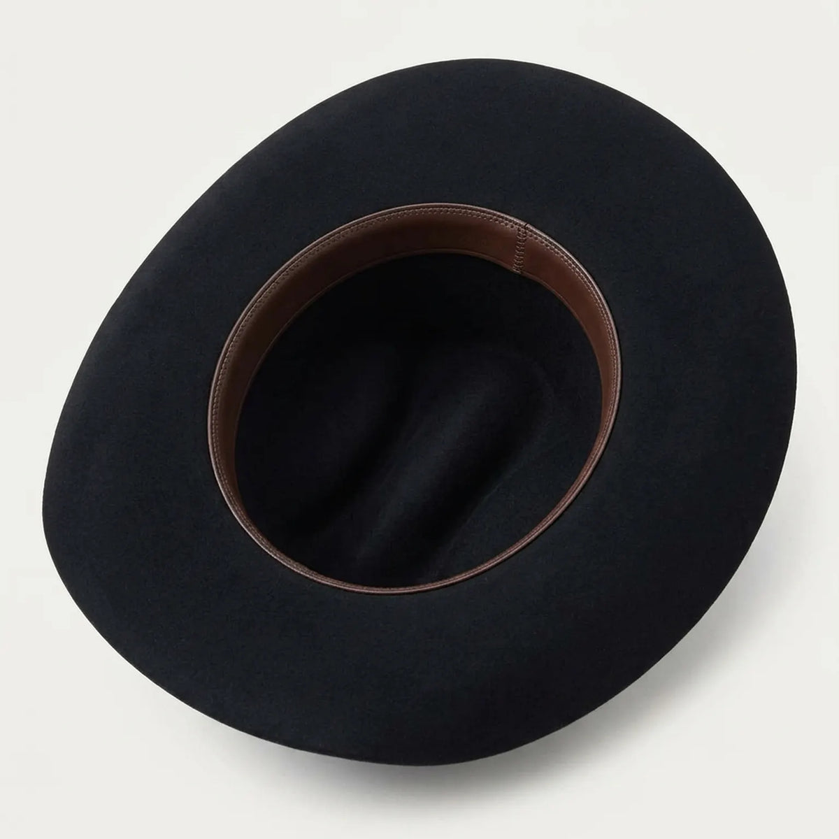 Black Wool Felt Cowboy Hat with Silver Concho Accent Band