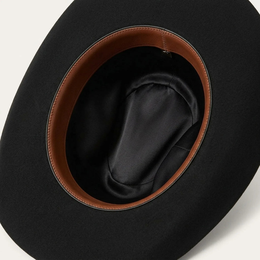 Black Cowboy Hat With Sleek Crown and Classic Band
