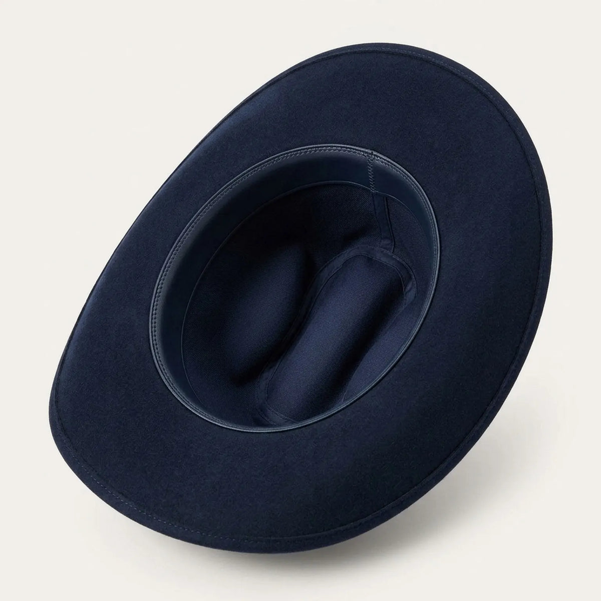 Unisex Navy Wool Felt Cowboy Hat with Refined Western Look