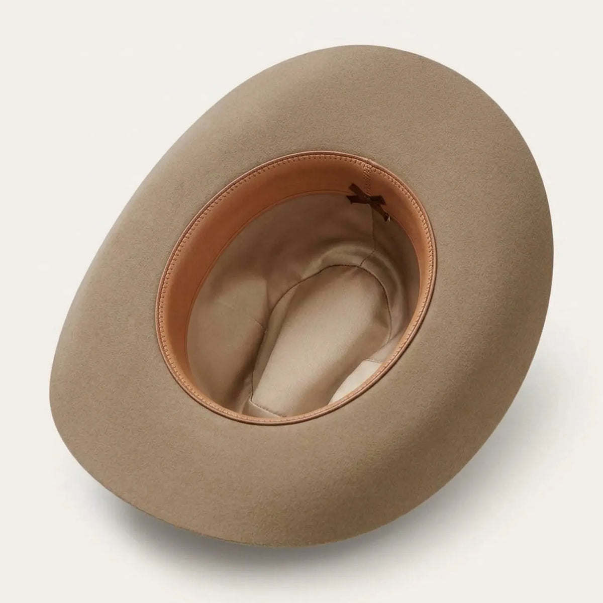 Tan Wool Felt Cowboy Hat with Beaded Leather Band | Western