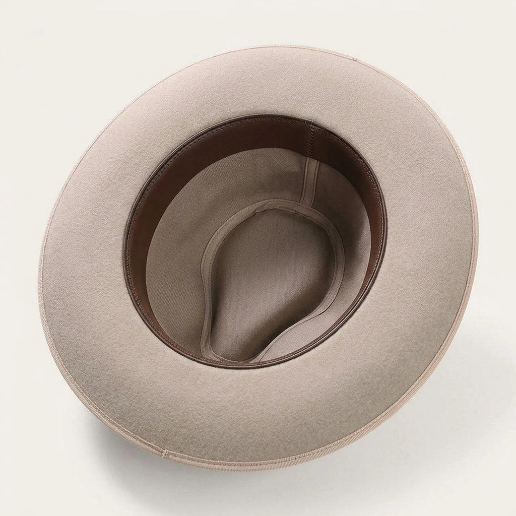 Light Pink Felt Fedora Hat with Grosgrain Band - Classic