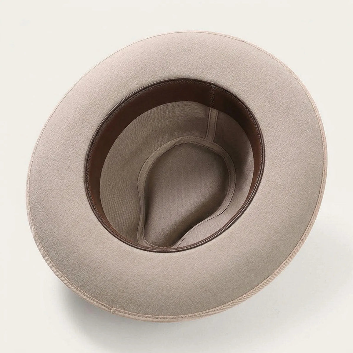Light Pink Felt Fedora Hat with Grosgrain Band - Classic