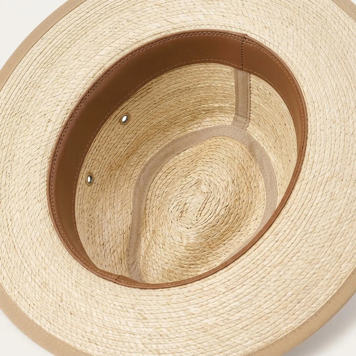 Natural Straw Sun Hat with Feather Band and Wide Brim Crown