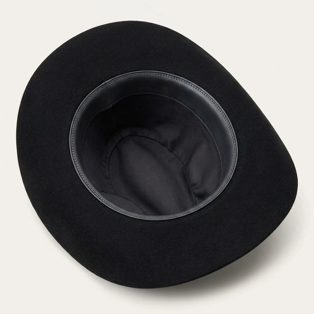 Black Felt Western Cowboy Hat with Studded Leather Band