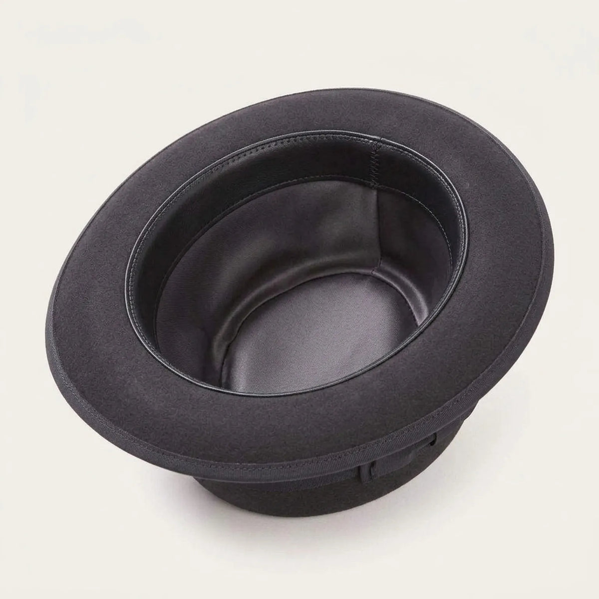Classic Charcoal Wool Felt Fedora Hat for Everyday Look