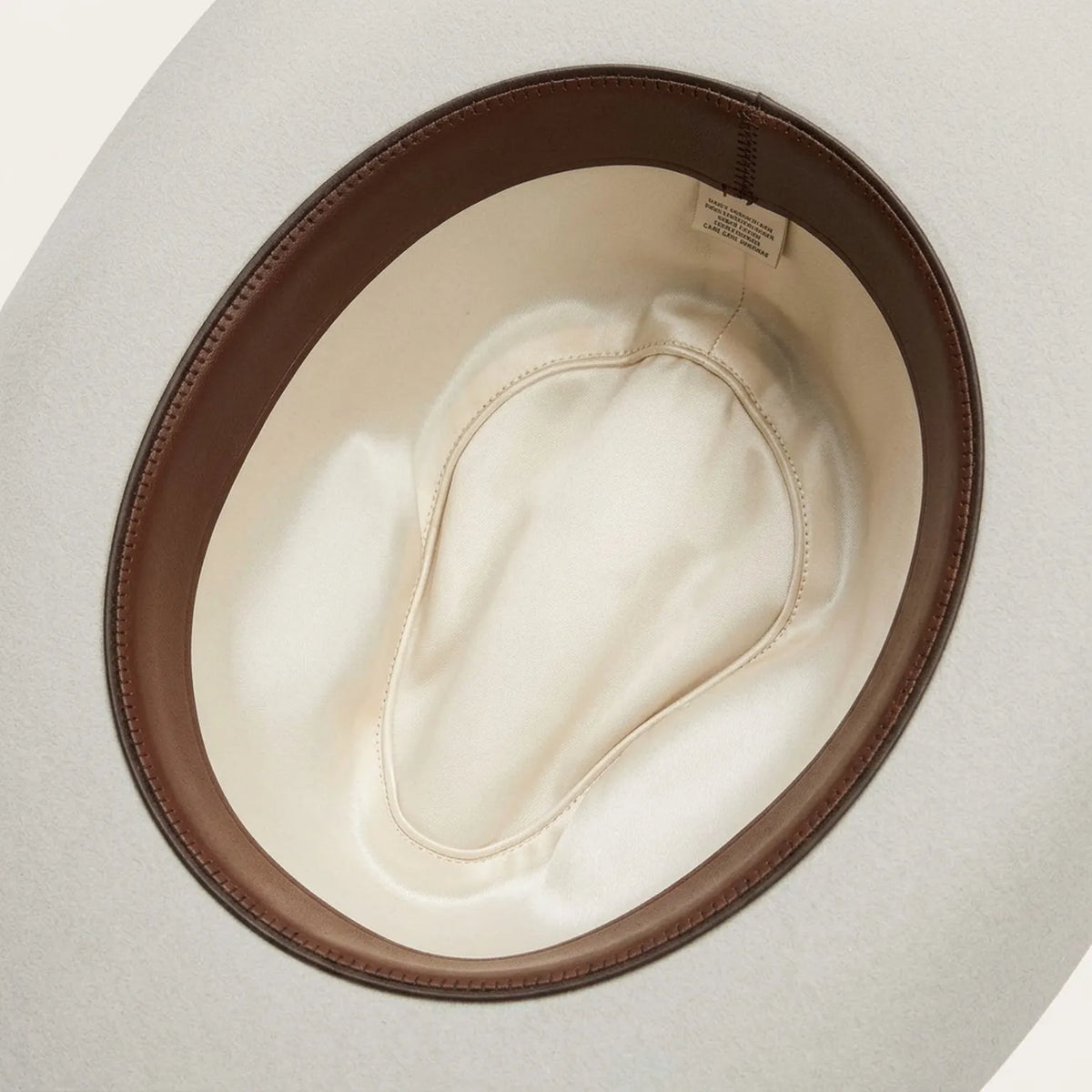White Felt Western Hat With Clean Crown and Slim Band