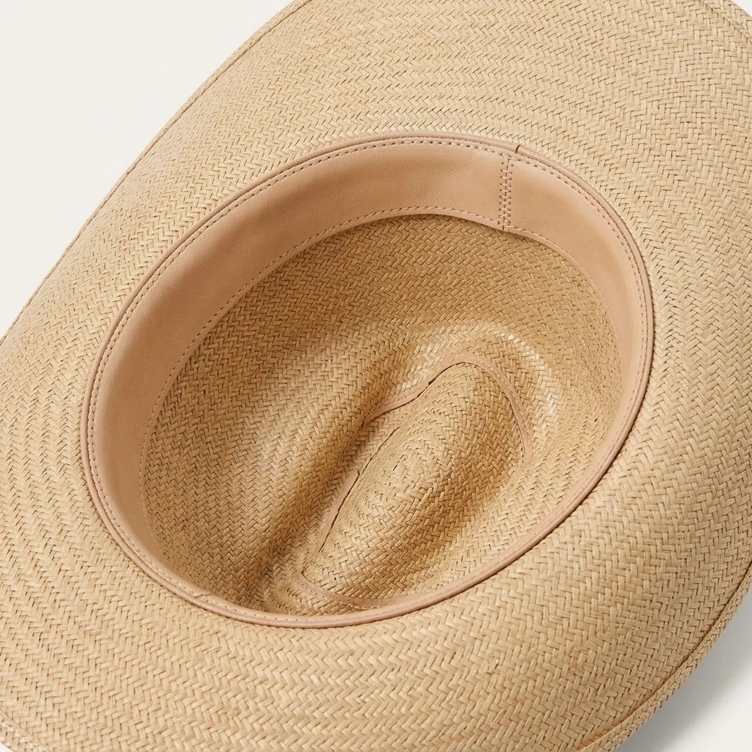Natural Straw Cowboy Hat with Turquoise Beaded Leather Band