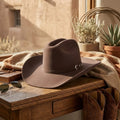 Classic Brown Wool Felt Cowboy Hat for Unisex Western Wear
