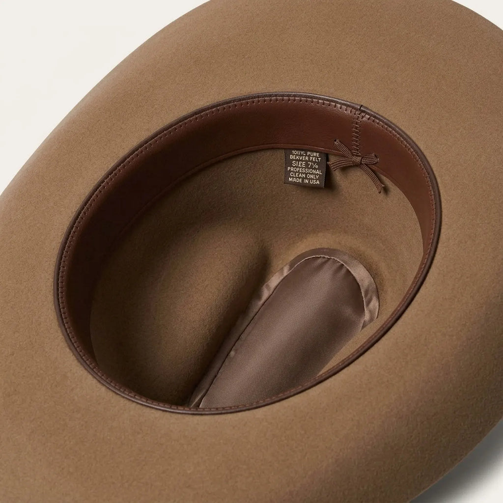 Western Wool Felt Hat with Leather Band for Everyday Ranch Style
