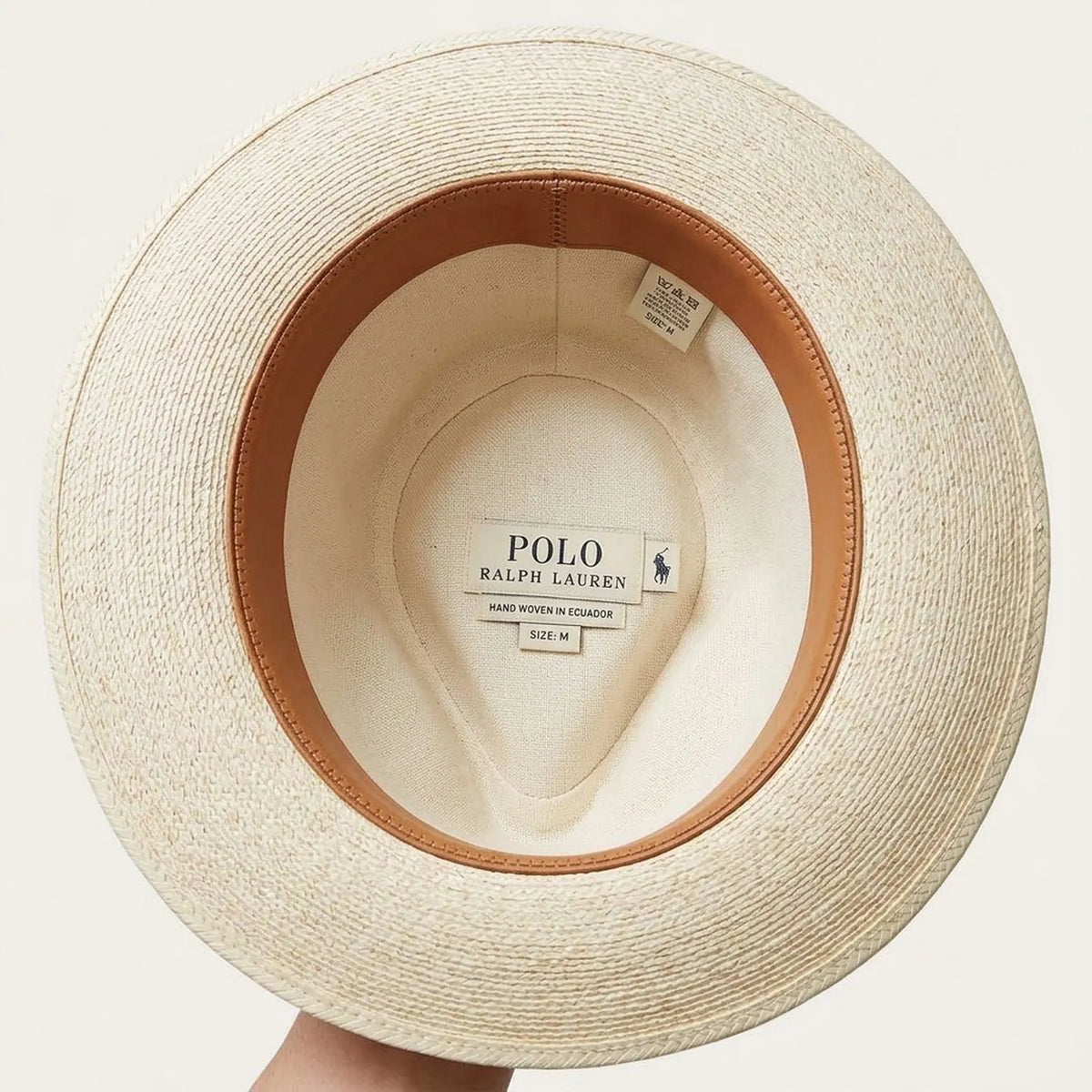 Off White Straw Fedora with Black Grosgrain Band, Classic Summer