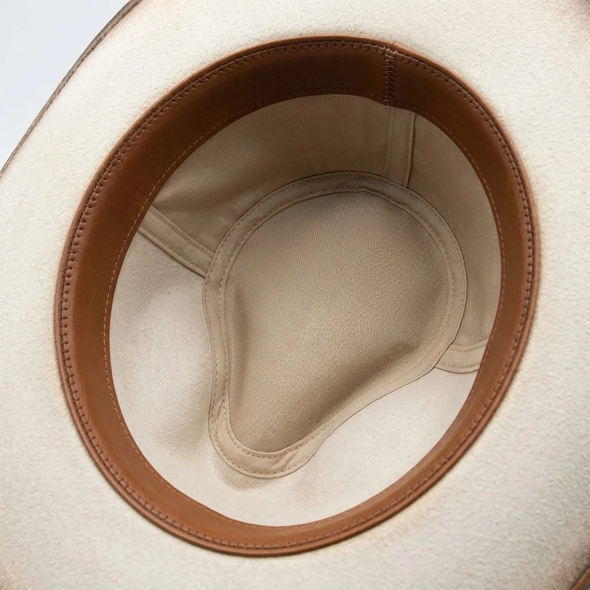 Cream Cow-Print Western Hat with Wheat Stalk and Concho