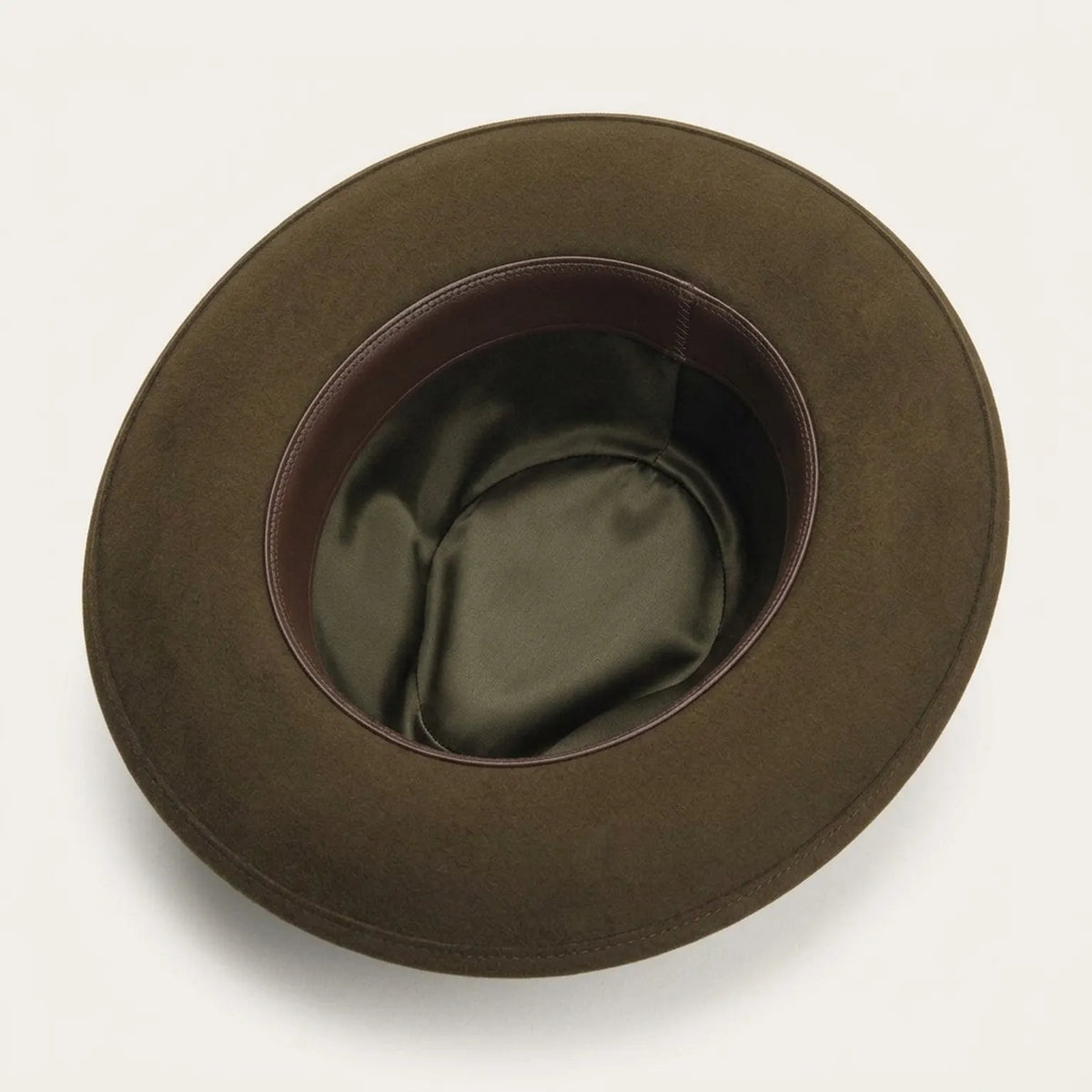 Brown Wide Brim Felt Western Hat with Classic Shape