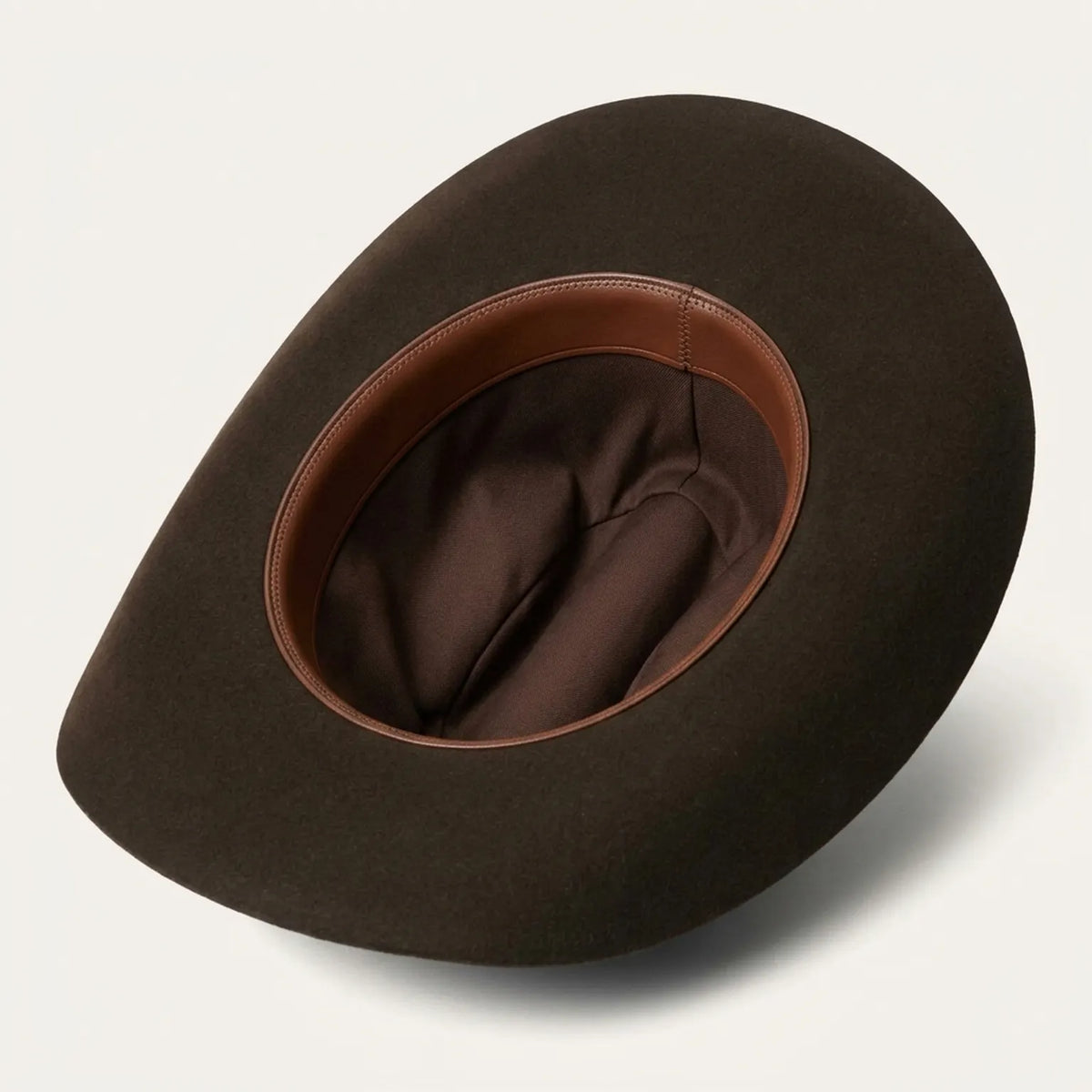 Chocolate Brown Felt Cowboy Hat with Classic Western Shape