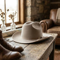 Light Pink Felt Fedora Hat with Grosgrain Band - Classic