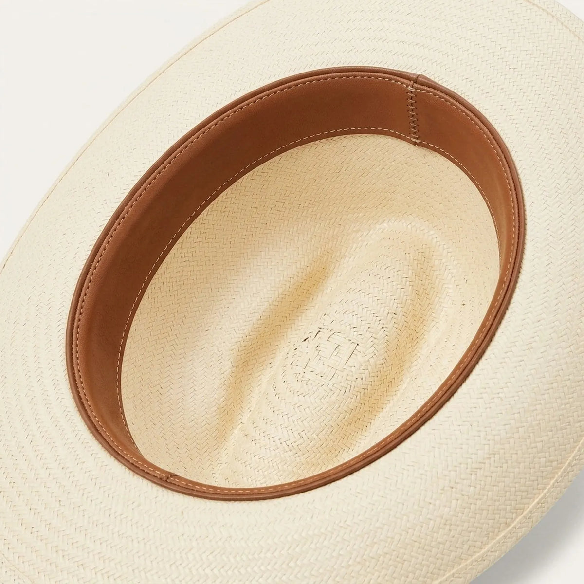 Ivory Straw Cowboy Hat with Black Ribbon Band and Side Bow