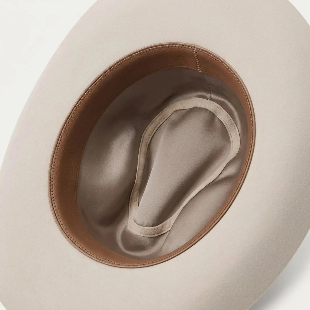 Ivory Wool Felt Cowboy Hat with Matching Band and Pin