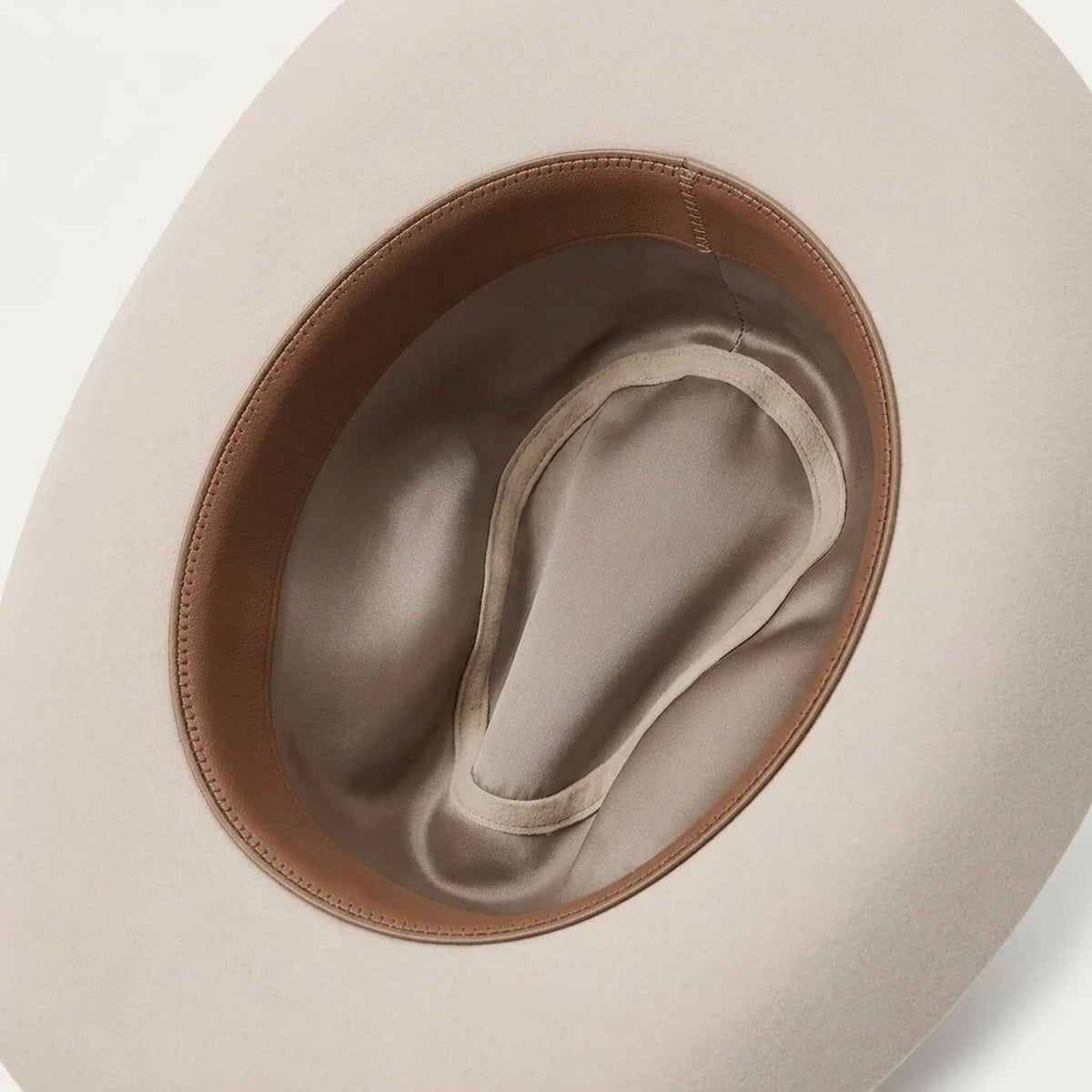 Ivory Wool Felt Cowboy Hat with Matching Band and Pin